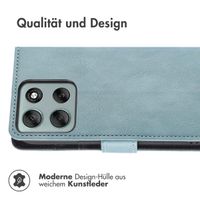 imoshion Luxuriöse Klapphülle Motorola Moto G86 Power - Hellblau
