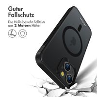 Accezz Rugged Frosted Back Cover mit MagSafe iPhone 14 - Schwarz