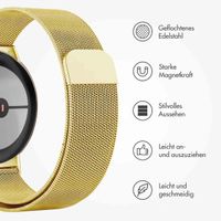 imoshion Magnetisches Milanaise Armband für Google Pixel Watch / Watch 2 / Watch 3 / Watch 4 (41 mm) - Gold