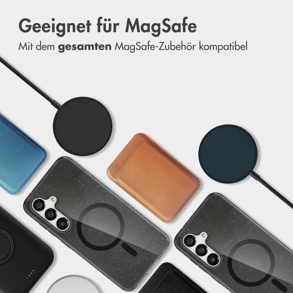imoshion Sparkle Back Cover mit MagSafe Samsung Galaxy S25 Plus - Schwarz