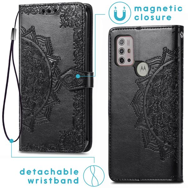 imoshion Mandala Klapphülle Motorola Moto G30 / G20 / G10 (Power) - Schwarz