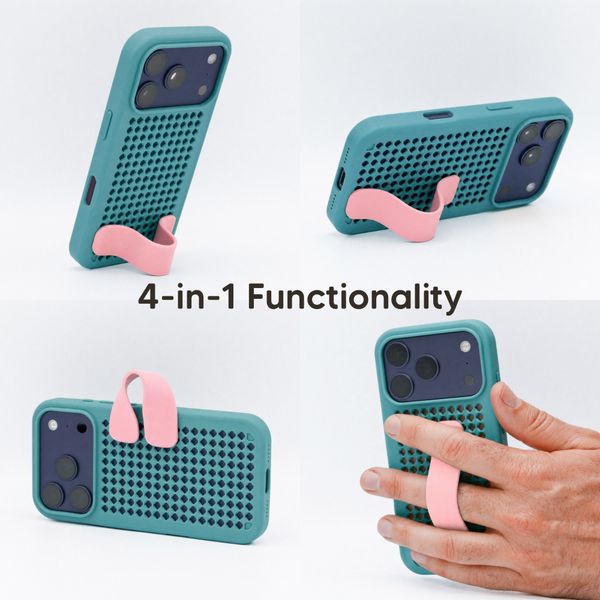Callbuddy Hülle mit Strap Apple iPhone 17 Pro - Miami Vice