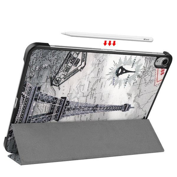 imoshion Design Trifold Klapphülle iPad Air 11 Zoll (2024) M2 / Air 5 (2022) / Air 4 (2020) - Parijs