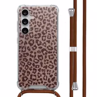 imoshion Design Hülle mit Band Samsung Galaxy S24 - Leopard Mood