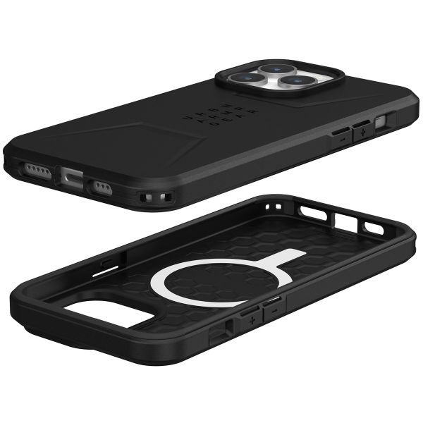 UAG Civilian Backcover MagSafe für das iPhone 15 Pro Max - Schwarz