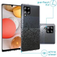 imoshion Design Hülle Samsung Galaxy A42 - Spritzer - Schwarz