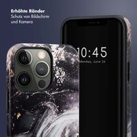 Selencia Vivid Tough Back Cover für das iPhone 13 Pro - Chic Marble Black