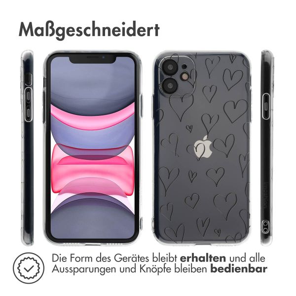 imoshion Design Hülle Apple iPhone 11 - Hearts