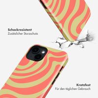 Selencia Vivid Rückabdeckung mit MagSafe Apple iPhone 14 - Wavy Swirl Orange Fern
