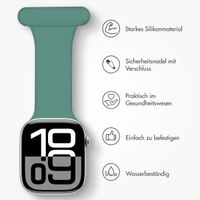 imoshion Pflegekräfte Silikonarmband für das  Apple Watch Series 1 t/m 9 / SE (38/40/41 mm) | Series 10 / 11 (42 mm) - Grün