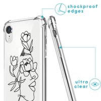 imoshion Design Hülle mit Band für das iPhone Xr - Woman Flower