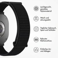 imoshion Nylonarmband für Samsung Galaxy Watch 8 (40/44mm) / Classic (46mm) - Schwarz