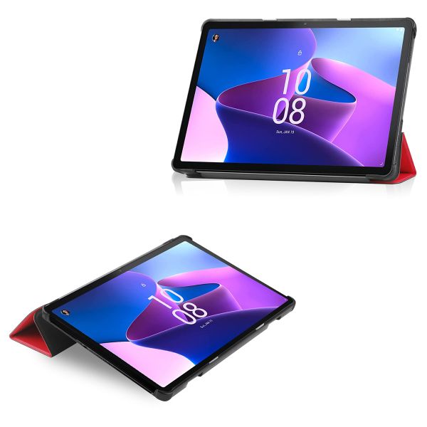 imoshion Trifold Klapphülle für das Lenovo Tab M10 (3rd gen) - Rot