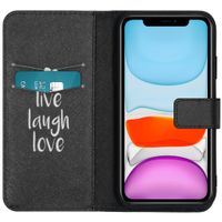 imoshion Design TPU Klapphülle für iPhone 11 - Live Laugh Love