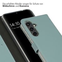 Selencia Echtleder Klapphülle Samsung Galaxy S23 FE - Air Blue