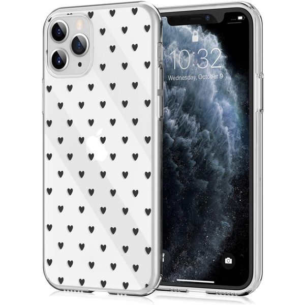 imoshion Design Hülle iPhone 11 Pro - Herzen - Schwarz