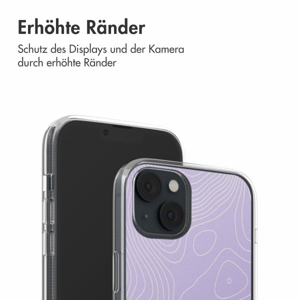 imoshion Design Hülle iPhone 14 - topo_lilac