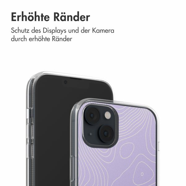 imoshion Design Hülle iPhone 14 - Topo Lilac