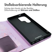 imoshion Design Klapphülle für das Samsung Galaxy S24 Ultra - Purple Marble