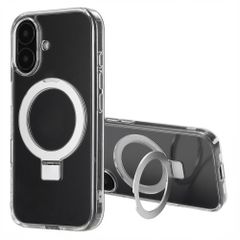Accezz Ring Stand Backcover mit MagSafe Apple iPhone 16 - Transparent