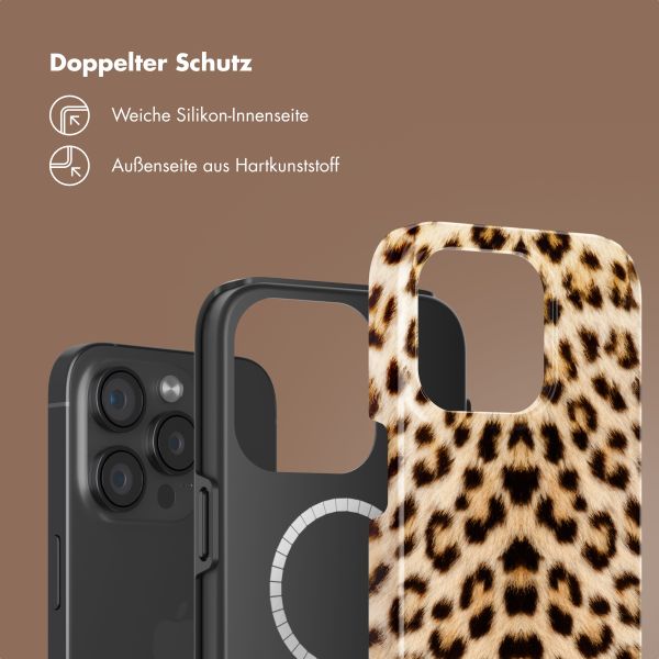 Selencia Vivid Tough Back Cover MagSafe für das iPhone 15 Pro - Wild Leo