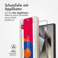 Accezz Vollflächige Schutzfolie aus gehärtetem Glas mit Applikator für das Samsung Galaxy S25 Ultra