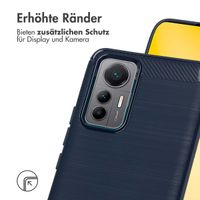 imoshion Brushed Back Cover Xiaomi 12 Lite - Dunkelblau