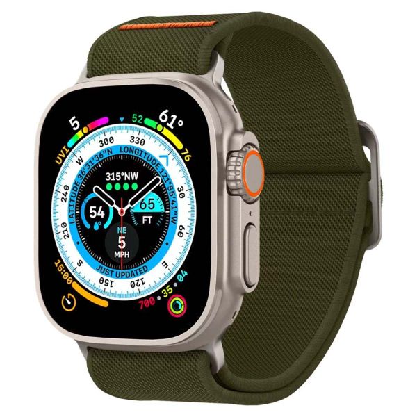 Spigen Bracelet Lite Fit Ultra für die Apple Watch Series 1 bis 10 / SE / Ultra (2) (44/45/46/49 mm) - Khaki