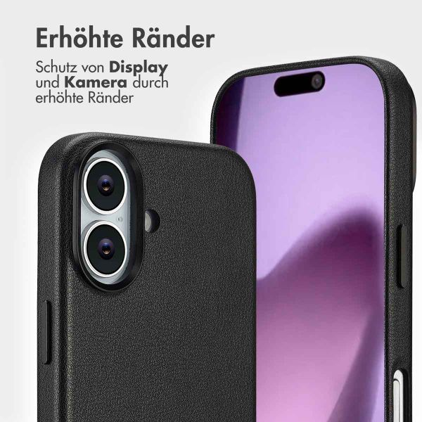 Accezz 2-in-1 Klapphülle aus Leder mit MagSafe Apple iPhone 17 - Onyx Black