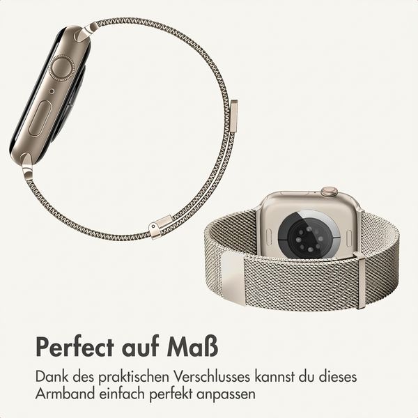 imoshion Mailändische Magnetarmband für Apple Watch | 38/40/41/42 mm - Starlight