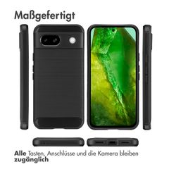 imoshion Brushed Back Cover Google Pixel 8a - Schwarz