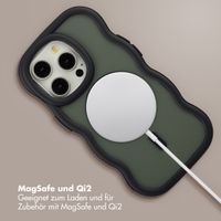 Selencia Wavy Backcover mit MagSafe Apple iPhone 14 Pro - Schwarz