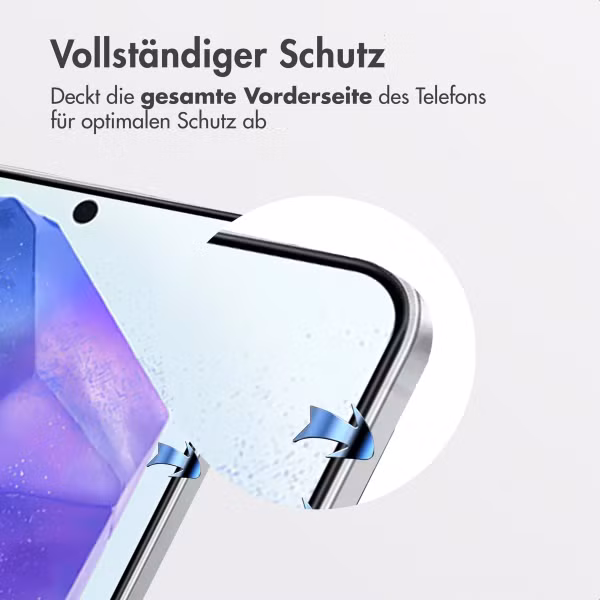Accezz Gehärteter Glas-Schutz + Applikator Samsung Galaxy A55