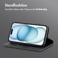 imoshion Slim Klapphülle Apple iPhone 15 - Schwarz