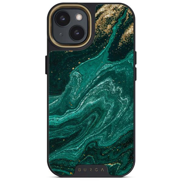 Burga Elite Gold Backcover für das iPhone 15 - Emerald Pool