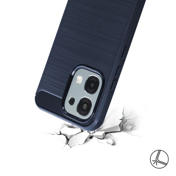 imoshion Brushed Back Cover Oppo A6 Pro (5G) - Dunkelblau