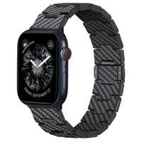 Pitaka Carbonfaser Armband für Apple Watch | 44/45/46/49 mm - Retro Carbon Black