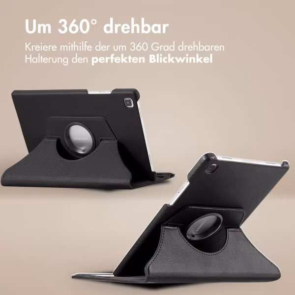 imoshion 360° drehbare Klapphülle Galaxy Tab S6 Lite / Tab S6 Lite (2022) / Tab S6 Lite (2024) - Schwarz