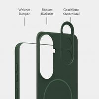 Accezz Grip Backcover mit MagSafe Samsung Galaxy S26 - Dunkelgrün