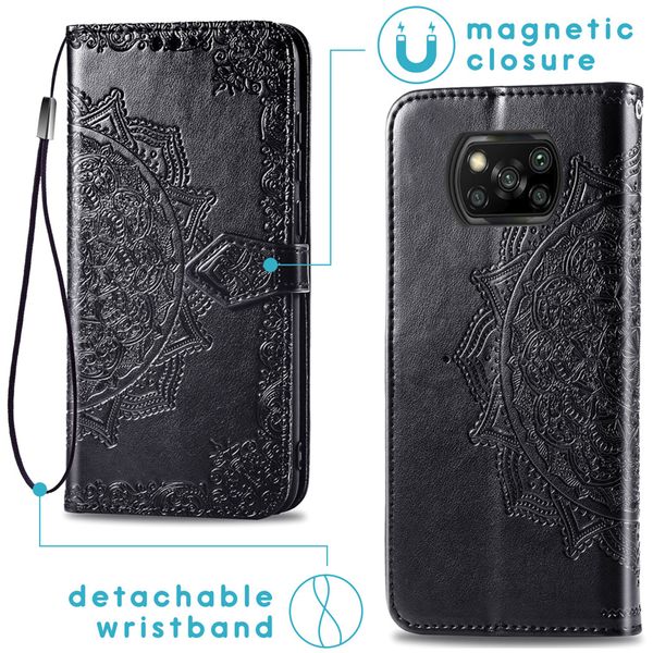 imoshion Mandala Klapphülle Xiaomi Poco X3 (Pro) - Schwarz