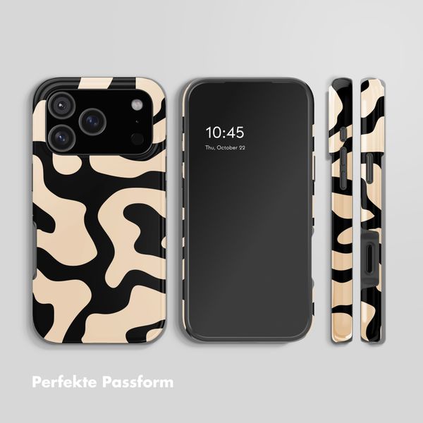 Selencia Vivid Back Cover Apple iPhone 17 Pro Max - Art Wave Black