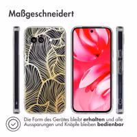 imoshion Design Hülle Google Pixel 9A - Golden Leaves Transparent