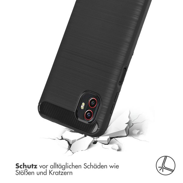 imoshion Brushed Back Cover für das Samsung Galaxy Xcover 6 Pro - Schwarz