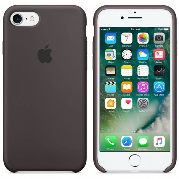 Apple Silikon-Case Cocoa für das Apple iPhone SE (2022 / 2020) / 8 / 7