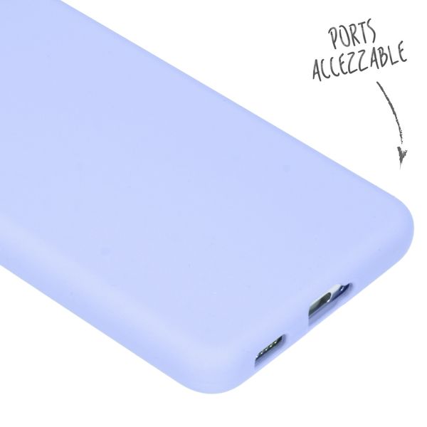 Accezz Liquid Silikoncase Samsung Galaxy S21 - Lila