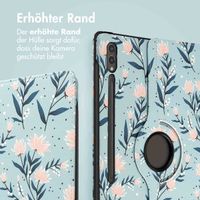 imoshion 360° drehbare Design Klapphülle Samsung Galaxy Tab S10 Ultra / Tab S9 Ultra - Flowers