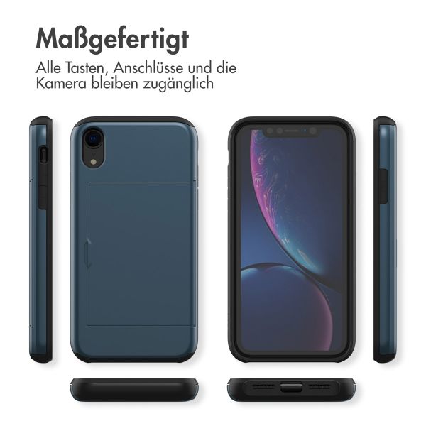 imoshion Backcover mit Kartenfach Apple iPhone Xr - Dunkelblau