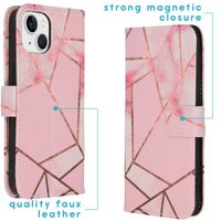 imoshion Design TPU Klapphülle für das iPhone 14 - Pink Graphic