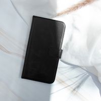Selencia Echtleder Klapphülle für das Samsung Galaxy Note 9 - Schwarz