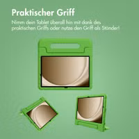 imoshion Schutzhülle mit Handgriff kindersicher Samsung Galaxy Tab A11 Plus / A9 Plus - Grün